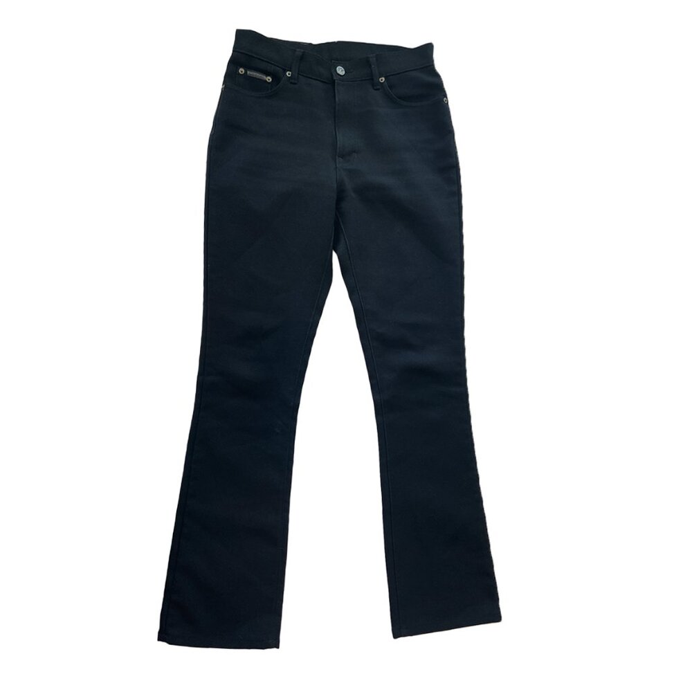 Calvin Klein | 4 | Women | Black Vintage Mid-Rise Waist Flared 1990s-style Pants